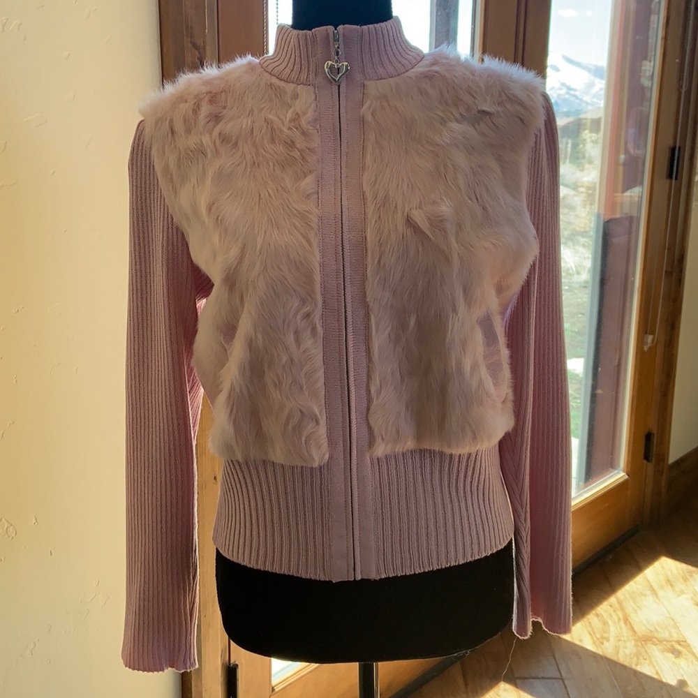 St John Sport Zip Cardigan Jacket with Lamb S/M